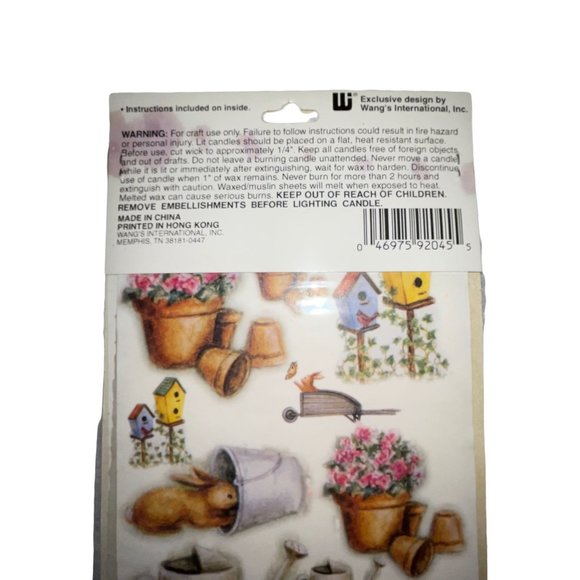NIP Candle Ascents Garden 2 Wax Muslin Sheets Paper Candle Making Decorating - Picture 5 of 6